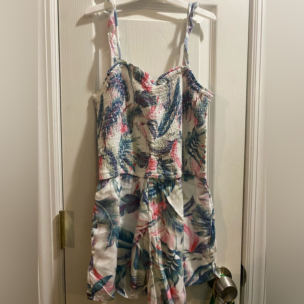Abercrombie Kids Multicolor Smocked Romper NWT